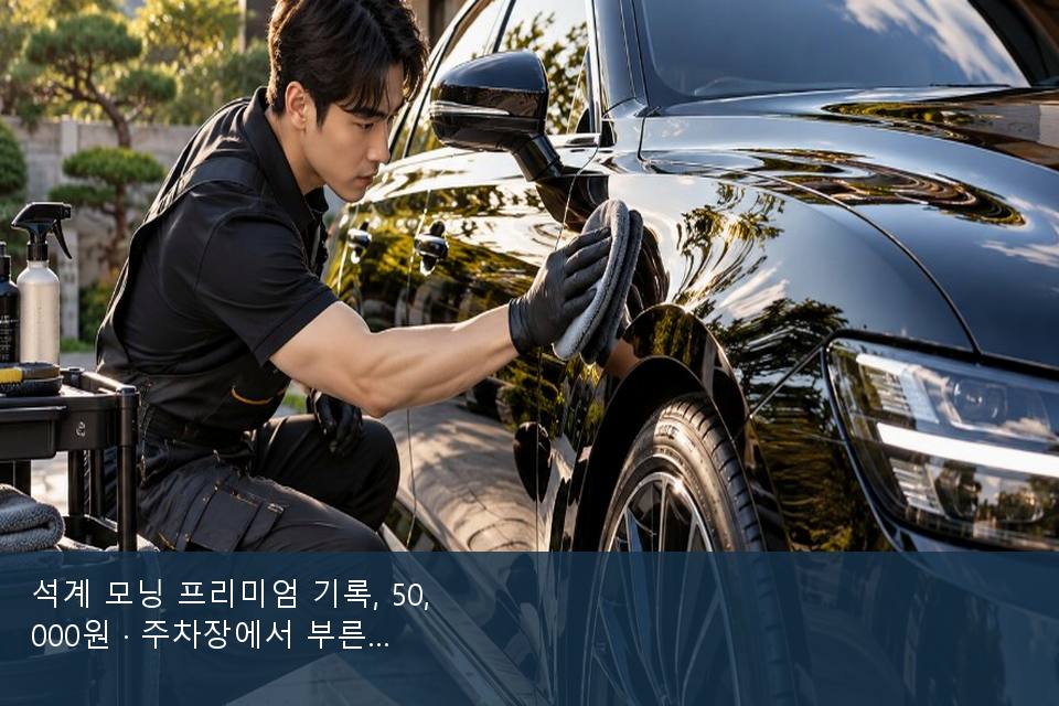 석계 모닝 프리미엄 기록, 50,000원 · 주차장에서 부른 날