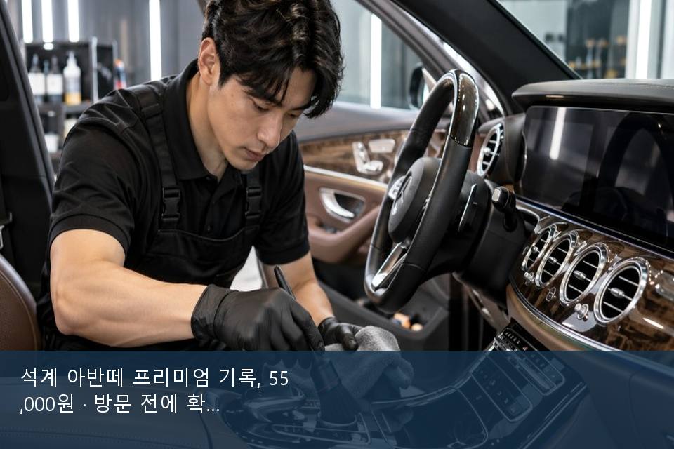 석계 아반떼 프리미엄 기록, 55,000원 · 방문 전에 확인한 것